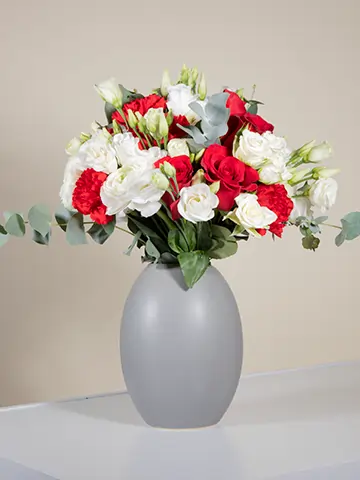 Bouquet bianco rosso